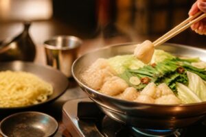 中洲で平日にもつ鍋を予約する方法は？