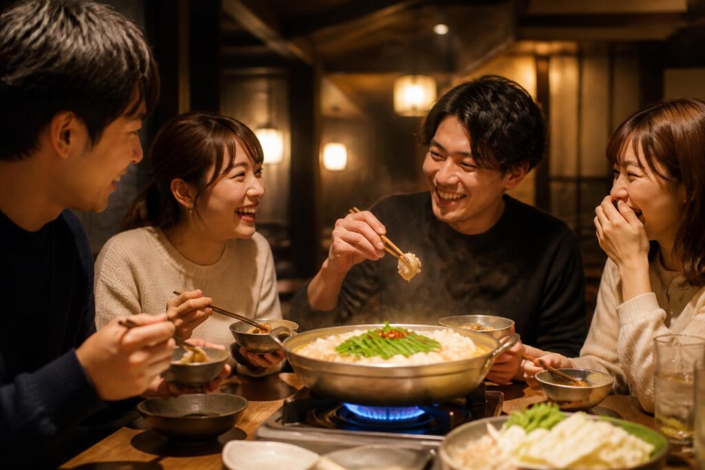 中洲でもつ鍋を旅行者が続けて食べる時のコツは？