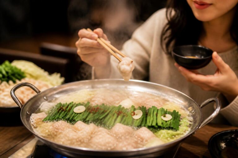 中洲のもつ鍋店では食材の新鮮さをどう確認できる？