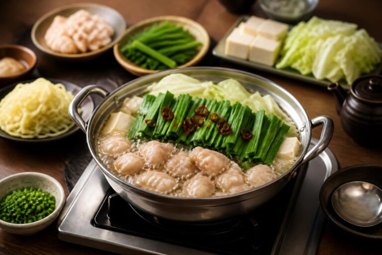 中洲で野菜を多く食べられるもつ鍋店は？